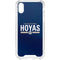 Georgetown University Hoyas Stripe iPhone XS Clear Case