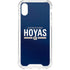 Georgetown University Hoyas Stripe iPhone XS Clear Case