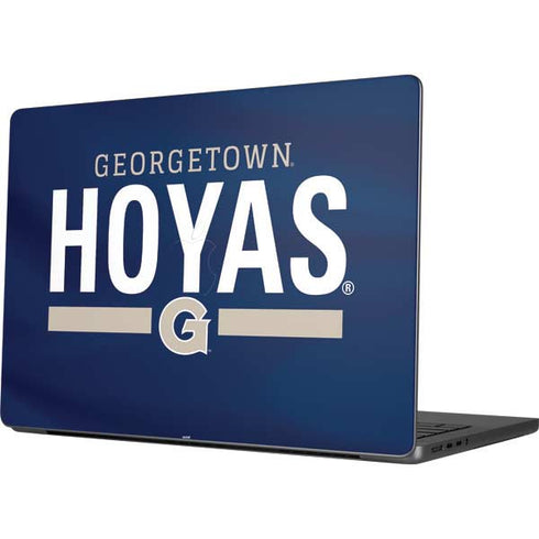 Georgetown University Hoyas Stripe Apple MacBook Pro 14-inch Skin