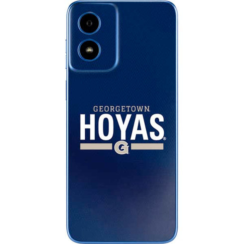 Georgetown University Hoyas Stripe Moto G Play 4G (2024) Skin