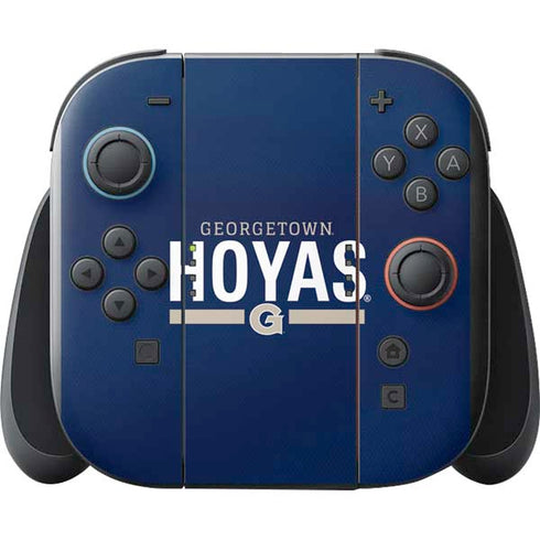 Georgetown University Hoyas Stripe Nintendo Switch 2 (2025) with Joy-Con Skin