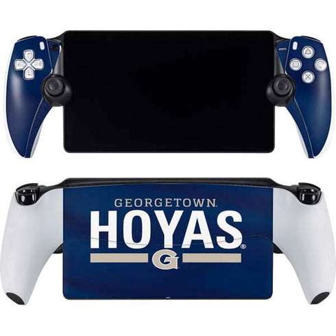 Georgetown University Hoyas Stripe PlayStation PS5 Skins