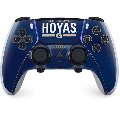 Georgetown University Hoyas Stripe PS5 DualSense Edge Pro Controller Skin