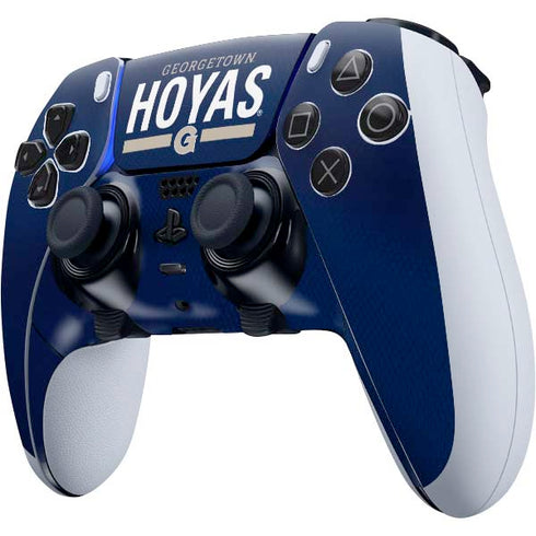 Georgetown University Hoyas Stripe PS5 DualSense Edge Pro Controller Skin