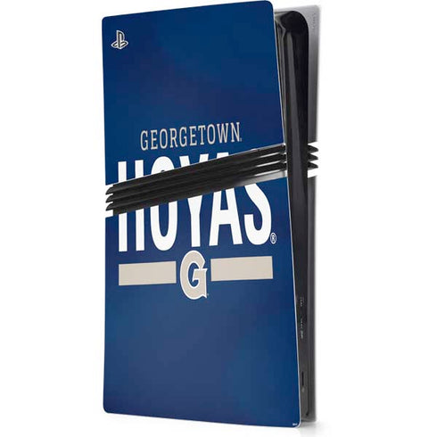 Georgetown University Hoyas Stripe PlayStation PS5 Skins