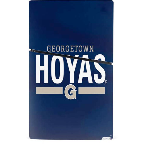Georgetown University Hoyas Stripe PS5 Slim Digital Edition Console Skin