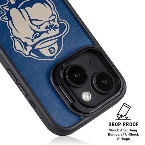 Georgetown University Jack the Bulldog Mascot iPhone 14 Plus Kickstand Case