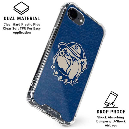Georgetown University Jack the Bulldog Mascot iPhone 16e Clear Case