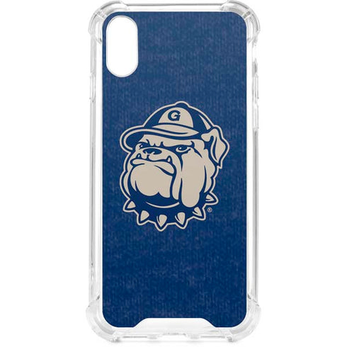 Georgetown University Jack the Bulldog Mascot iPhone XS Clear Case