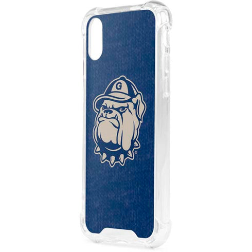 Georgetown University Jack the Bulldog Mascot iPhone XS Clear Case