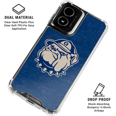 Georgetown University Jack the Bulldog Mascot Moto G Power 5G (2024) Clear Case