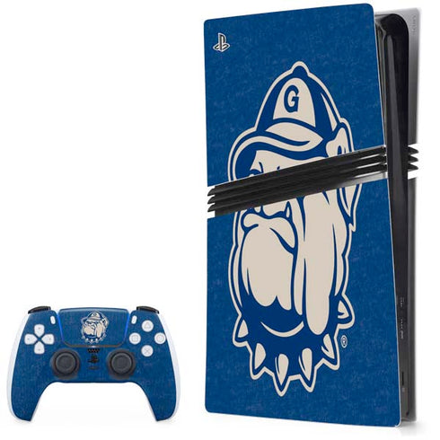 Georgetown University Jack the Bulldog Mascot PS5 Pro Bundle Skin
