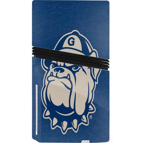 Georgetown University Jack the Bulldog Mascot PS5 Pro Disk Console Skin