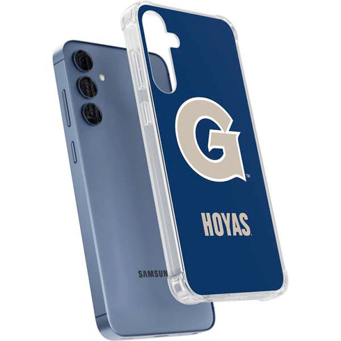 Georgetown University Large Logo Galaxy A35 5G Clear Case