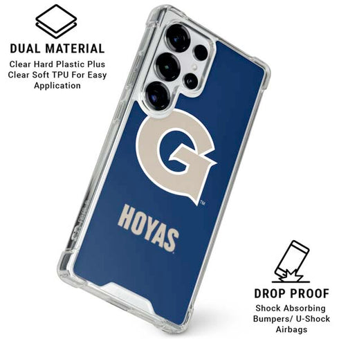 Georgetown University Large Logo Galaxy S25 Ultra Clear Case