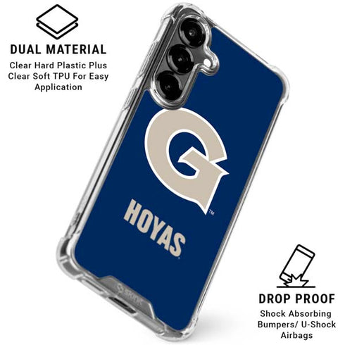 Georgetown University Large Logo Galaxy S26 Clear Case