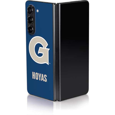Georgetown University Large Logo Galaxy Z Fold5 5G Skin