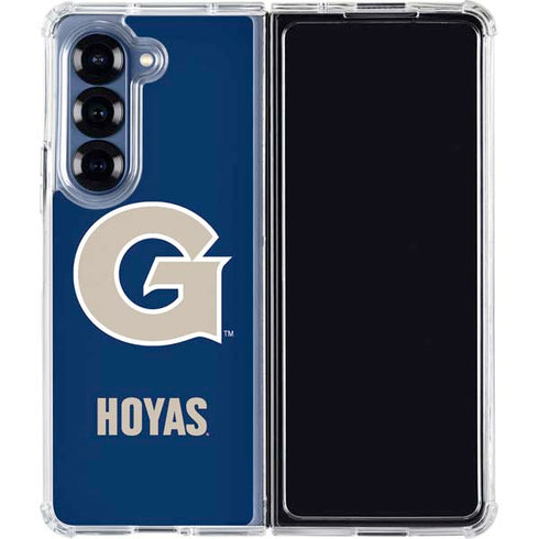 Georgetown University Large Logo Galaxy Z Fold6 Clear Case