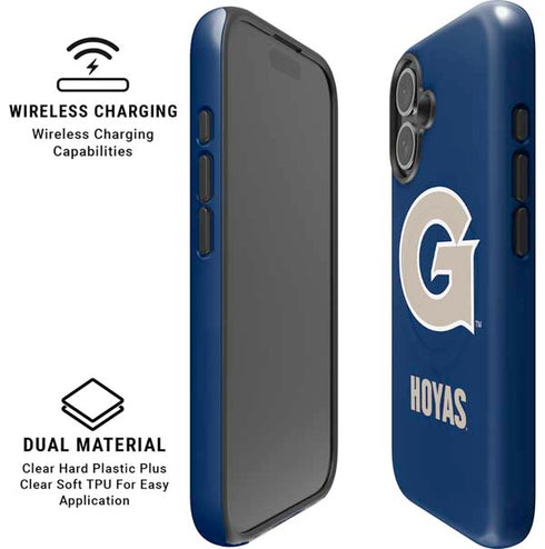 Georgetown University Large Logo iPhone 16 Plus Magsafe Impact Case