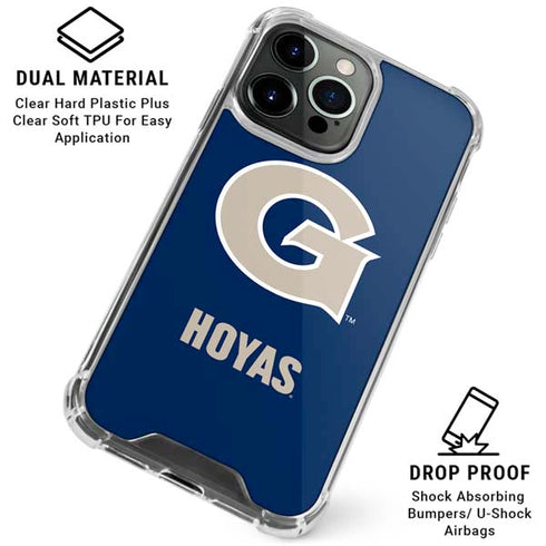 Georgetown University Large Logo iPhone 16 Pro Clear Case