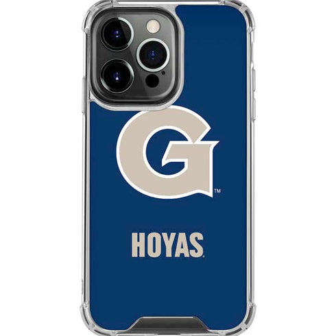 Georgetown University Large Logo iPhone 16 Pro Max Clear Case