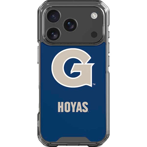 Georgetown University Large Logo iPhone 17 Pro Clear Case