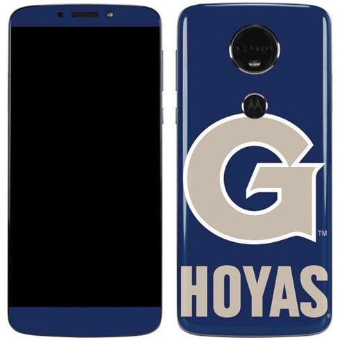 Georgetown University Large Logo Moto E5 Plus Skin