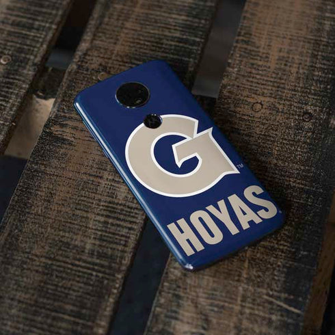 Georgetown University Large Logo Moto E5 Plus Skin