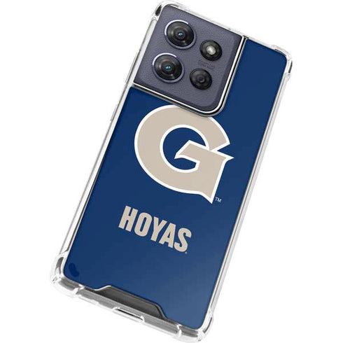 Georgetown University Large Logo Moto G Play 5G (2025) Clear Case