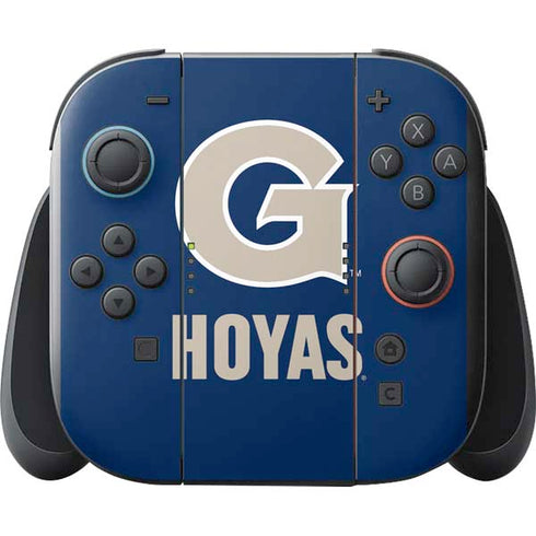 Georgetown University Large Logo Nintendo Switch 2 (2025) with Joy-Con Skin