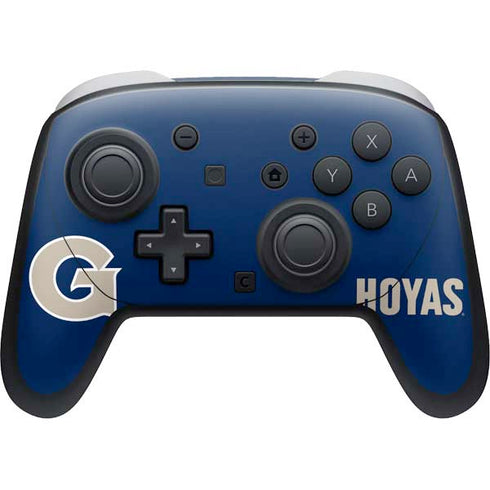 Georgetown University Large Logo Nintendo Switch 2 (2025) Pro Controller Skin