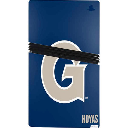 Georgetown University Large Logo PS5 Pro Bundle Skin