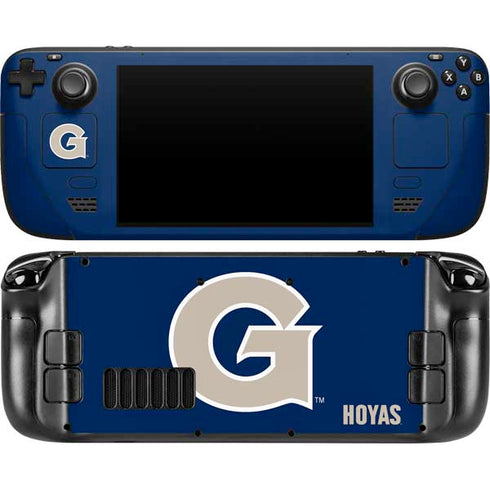 Georgetown University Large Logo Steam Deck Handheld Gaming Computer OLED Skin