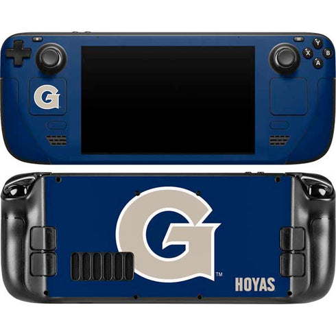 Georgetown University Large Logo Steam Deck Handheld Gaming Computer Skin