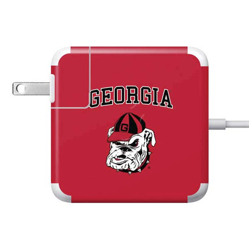 University of Georgia Bulldogs Logo 85W Power Adapter (15 and 17 inch MacBook Pro Charger) Skin