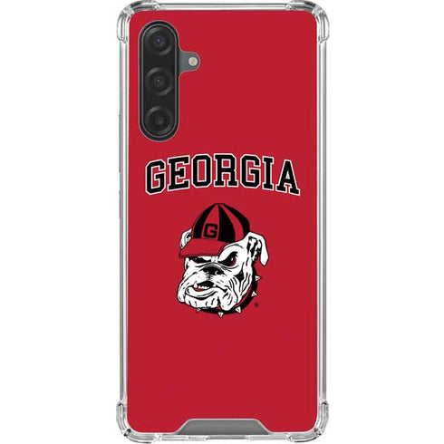 University of Georgia Bulldogs Logo Galaxy A17 Clear Case