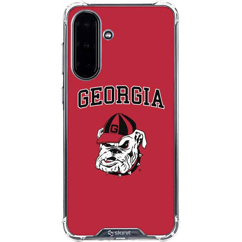 University of Georgia Bulldogs Logo Galaxy A36 5G Clear Case