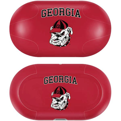 University of Georgia Bulldogs Logo Galaxy Buds Plus Skin