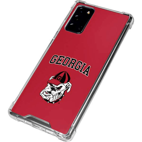 University of Georgia Bulldogs Logo Galaxy Note20 5G Clear Case