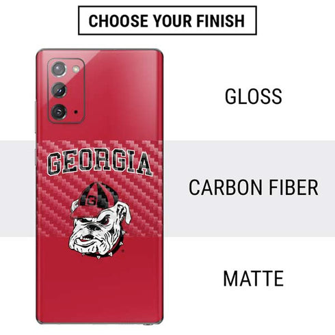University of Georgia Bulldogs Logo Galaxy Note20 5G Skin