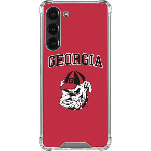 University of Georgia Bulldogs Logo Galaxy S24 FE Clear Case