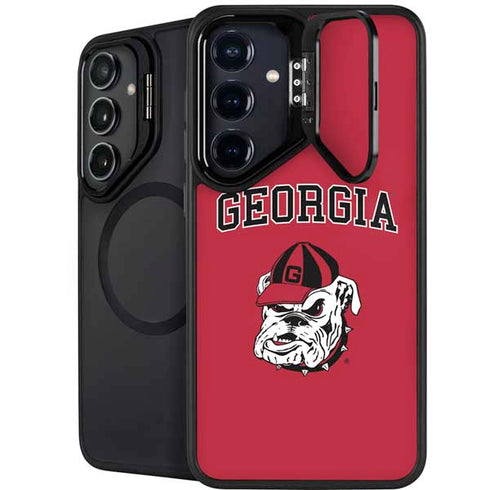 University of Georgia Bulldogs Logo Galaxy S25 Kickstand Case