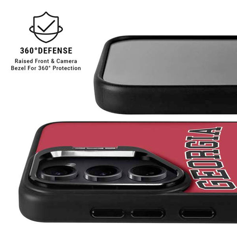 University of Georgia Bulldogs Logo Galaxy S25 Kickstand Case