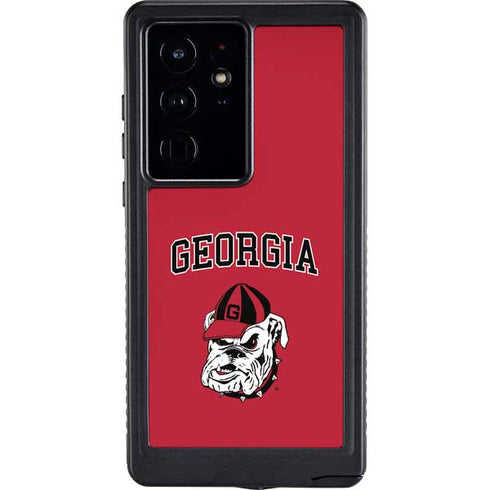 University of Georgia Bulldogs Logo Galaxy S24 Ultra Waterproof Case