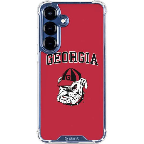 University of Georgia Bulldogs Logo Galaxy S25 FE Clear Case