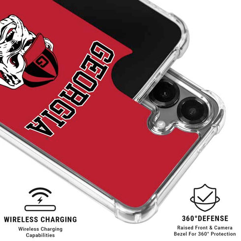 University of Georgia Bulldogs Logo Galaxy S26 Clear Case