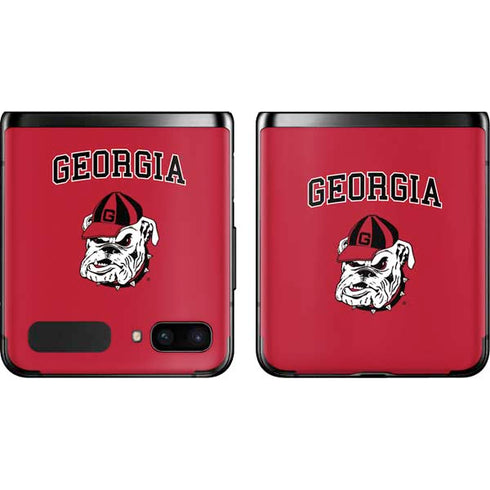 University of Georgia Bulldogs Logo Galaxy Z Flip Skin
