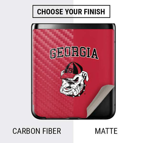 University of Georgia Bulldogs Logo Galaxy Z Flip Skin
