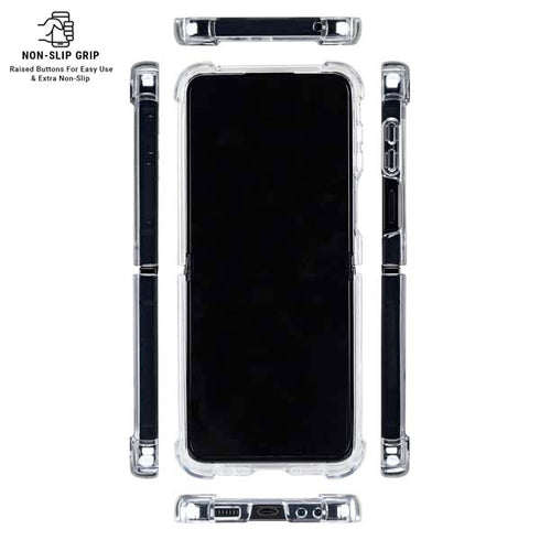 University of Georgia Bulldogs Logo Galaxy Z Flip6 Clear Case