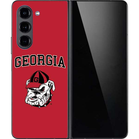 University of Georgia Bulldogs Logo Galaxy Z Fold5 5G Skin